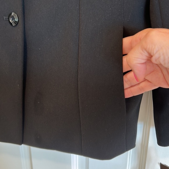 Collections for Le Suit NWT Black Lined Fitted Blazer w/ Front Pockets sz10 NWT - Picture 7 of 11